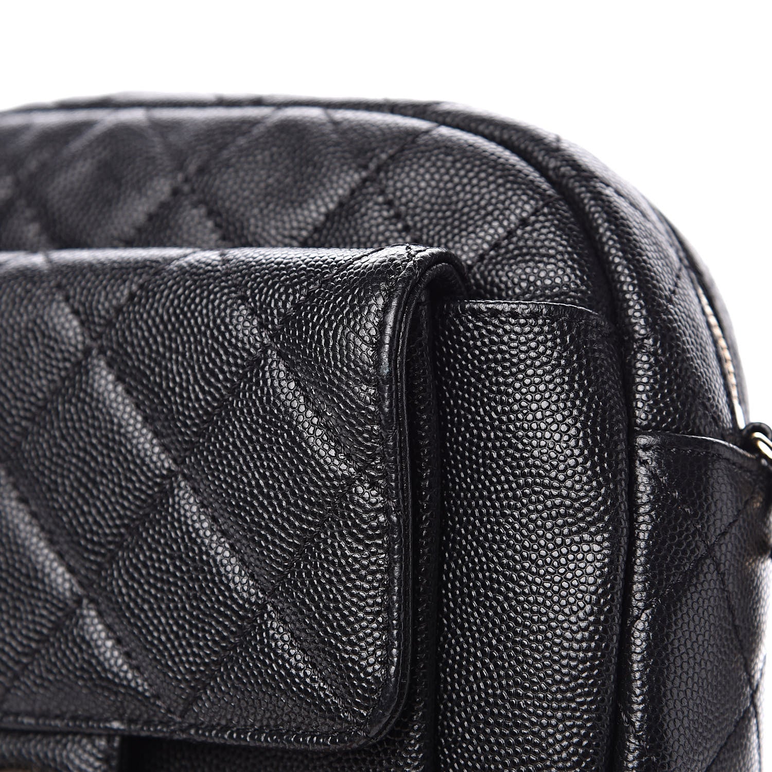 Chanel Caviar Quilted CC Day Camera Case Black 12 of 13