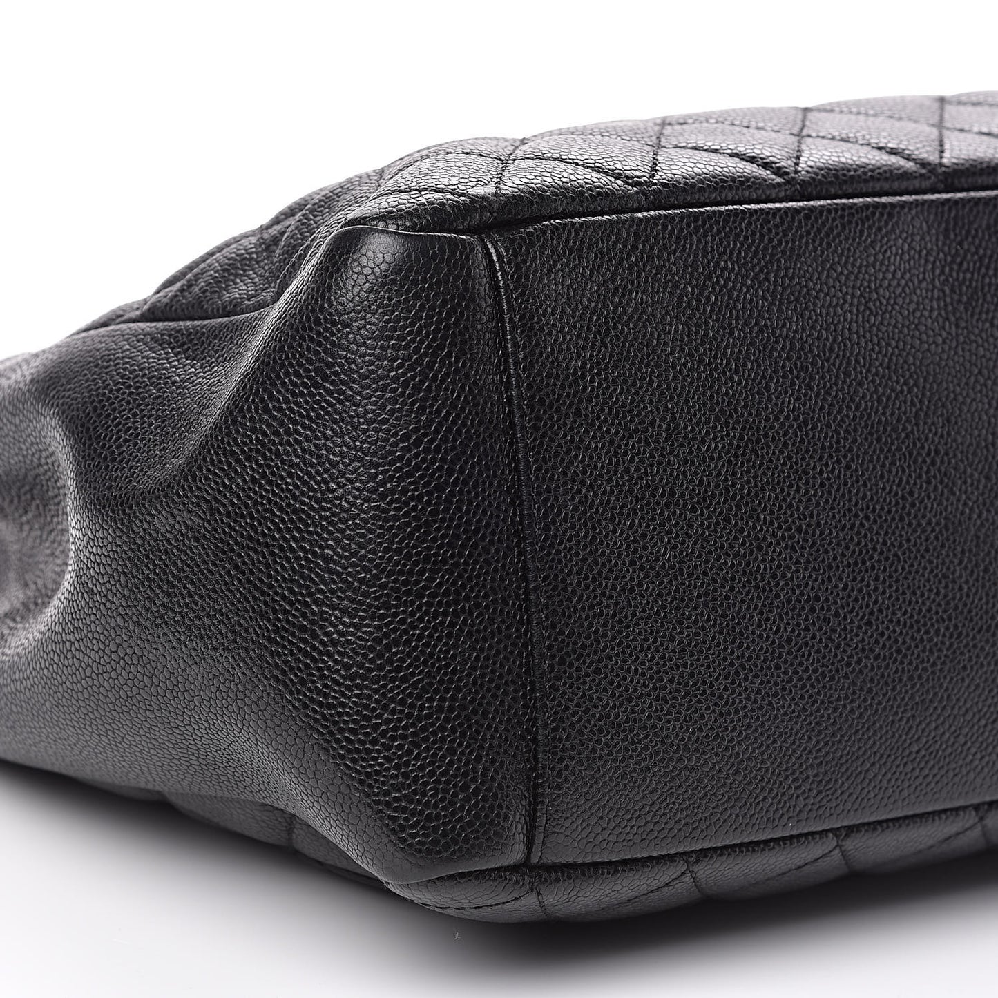 Caviar Quilted Grand Shopping Tote GST Black