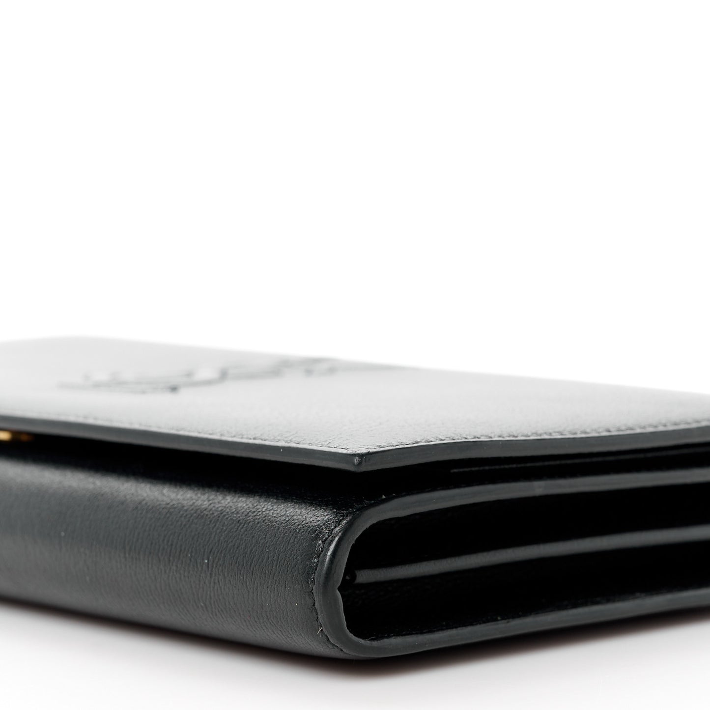 Calfskin Monogram Belle de Jour Chain Clutch Black