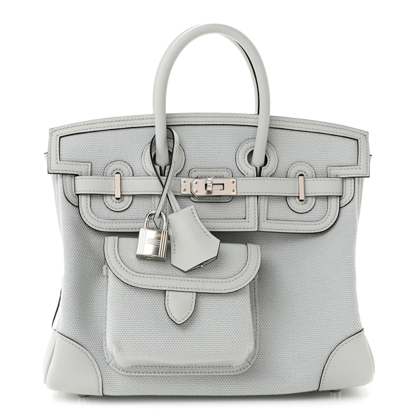 Toile Goeland Swift Cargo Birkin 25 Gris Platine