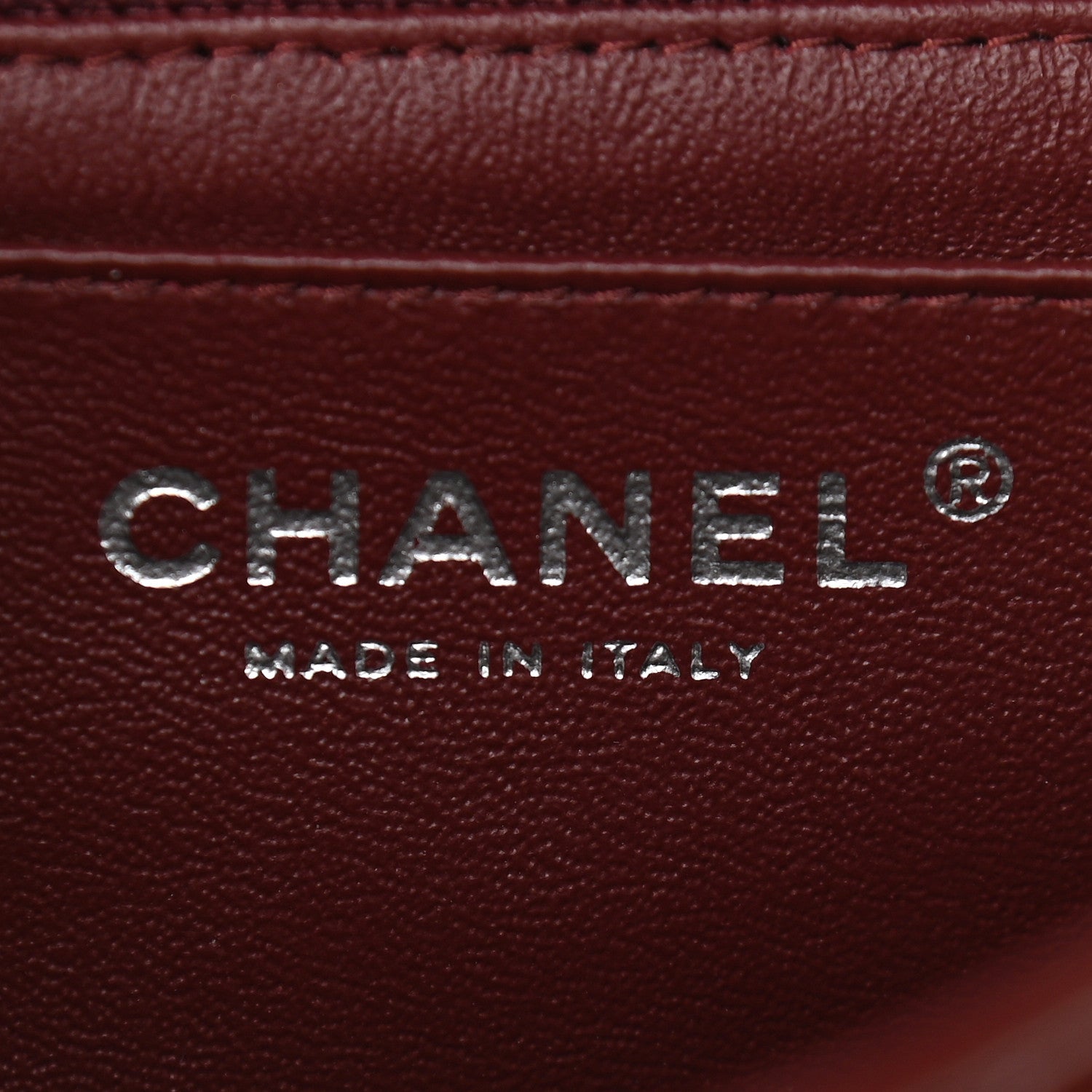 Chanel Patent Quilted Mini Square Flap Dark Red 6 of 9