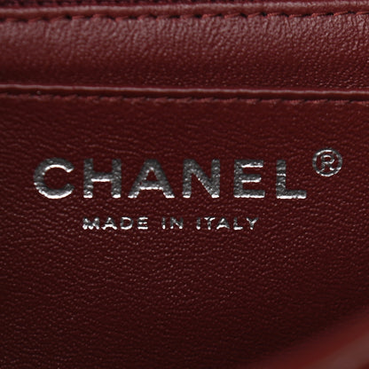Chanel Patent Quilted Mini Square Flap Dark Red 6 of 9