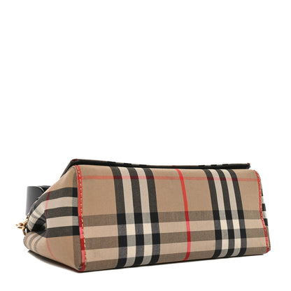 Burberry Vintage Check Hackberry Crossbody Bag Archive Beige Black 4 of 9