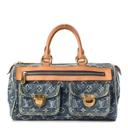 Louis Vuitton Monogram Denim Neo Speedy Blue 1 of 12