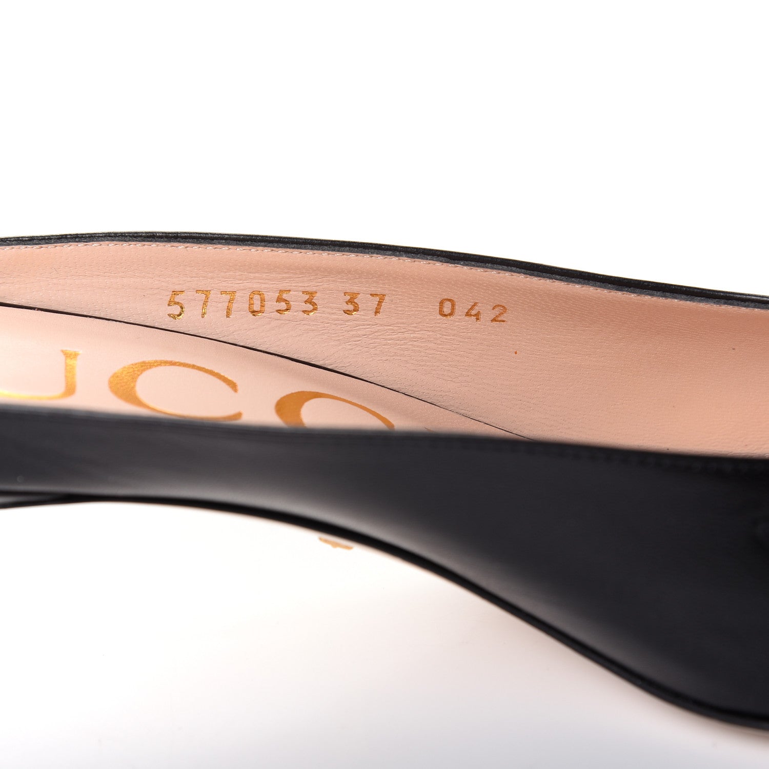 Gucci Malaga Kid Zumi Low Heel Mules 38 Black 10 of 11