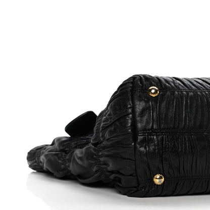 Prada Nappa Gaufre Tote Black 8 of 10