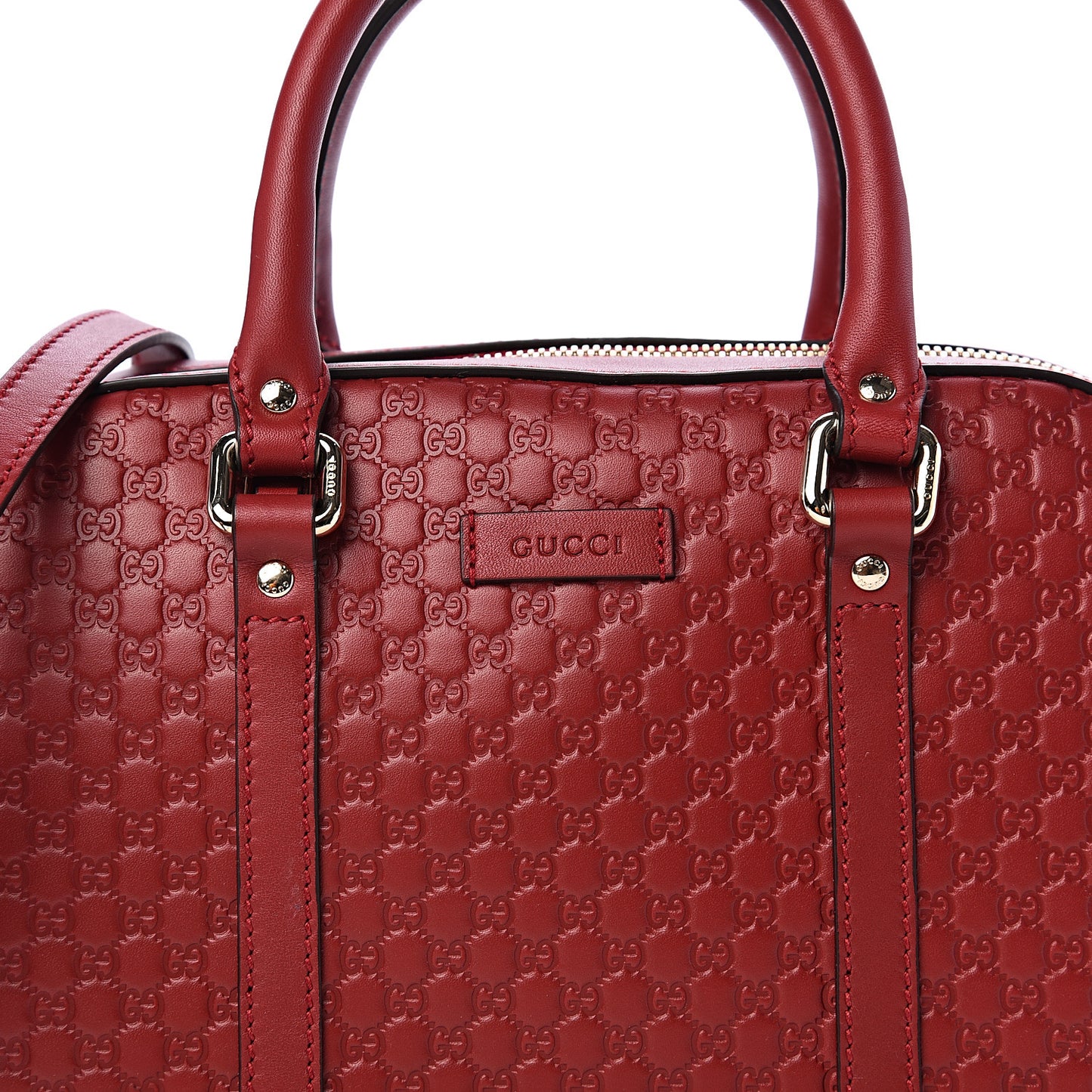 Soft Microguccissima Medium Crossbody Bag Rosso