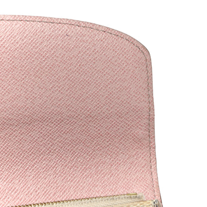 Louis Vuitton Damier Azur Emilie Wallet Rose Ballerine 11 of 16