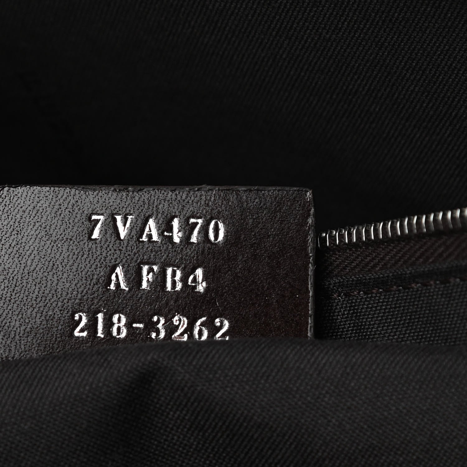 Fendi Glazed Fabric Vitello King FF 1974 Diagonal Medium East West Messenger Tobacco Moro Cuoio 7 of 10
