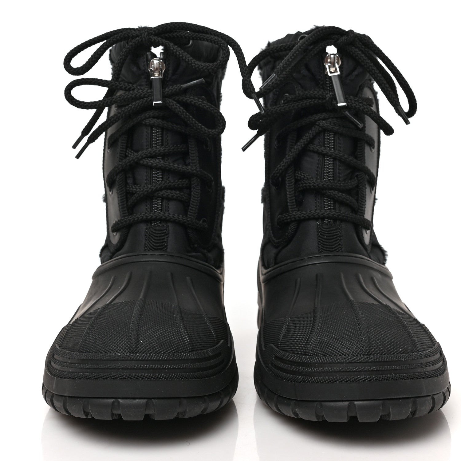 Christian Dior Rubber Nylon D-Venture Boots 38.5 Black 2 of 8