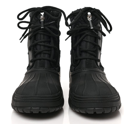 Christian Dior Rubber Nylon D-Venture Boots 38.5 Black 2 of 8