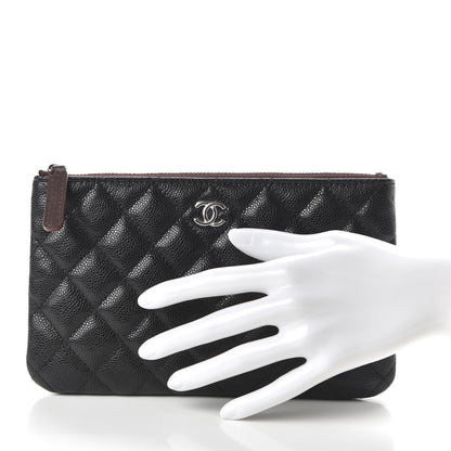 Chanel Caviar Quilted Cosmetic Case Black 2 of 11