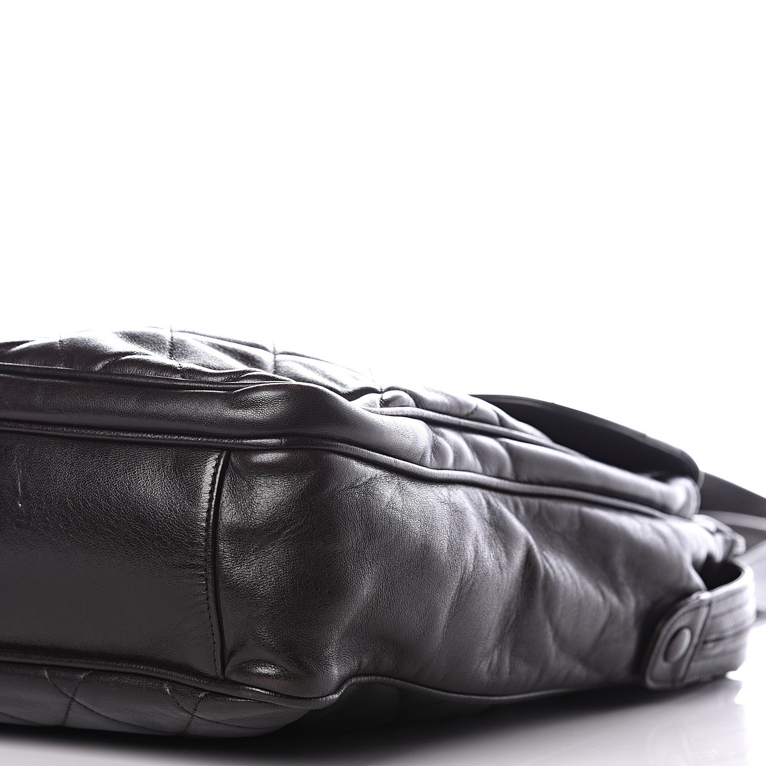 Chanel Lambskin Quilted CC Shoulder Bag Black 11 of 13