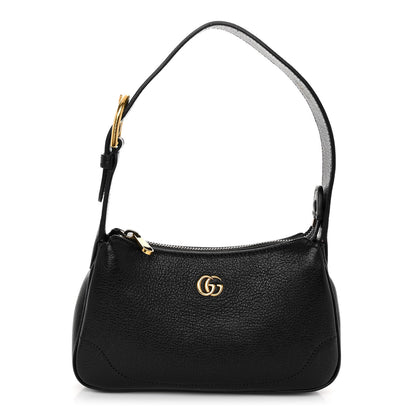 Gucci Goatskin Mini Aphrodite Shoulder Bag Black 1 of 10