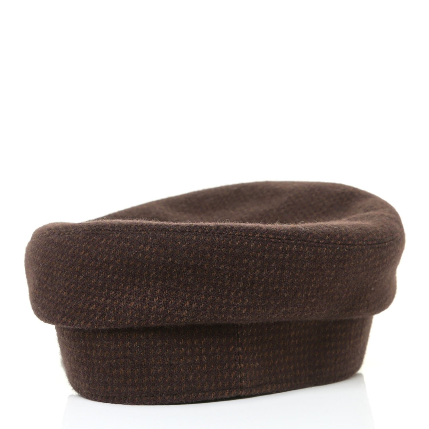 Hermes Wool Cashmere Dinard Cap 57 Brun Terre 3 of 6