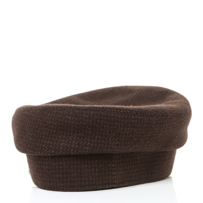 Hermes Wool Cashmere Dinard Cap 57 Brun Terre 3 of 6