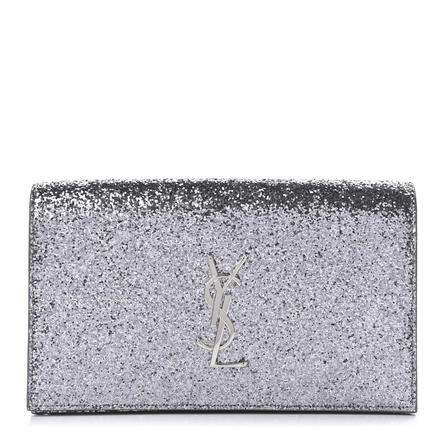 Glitter Classic Kate Monogram Clutch Sunset Grey