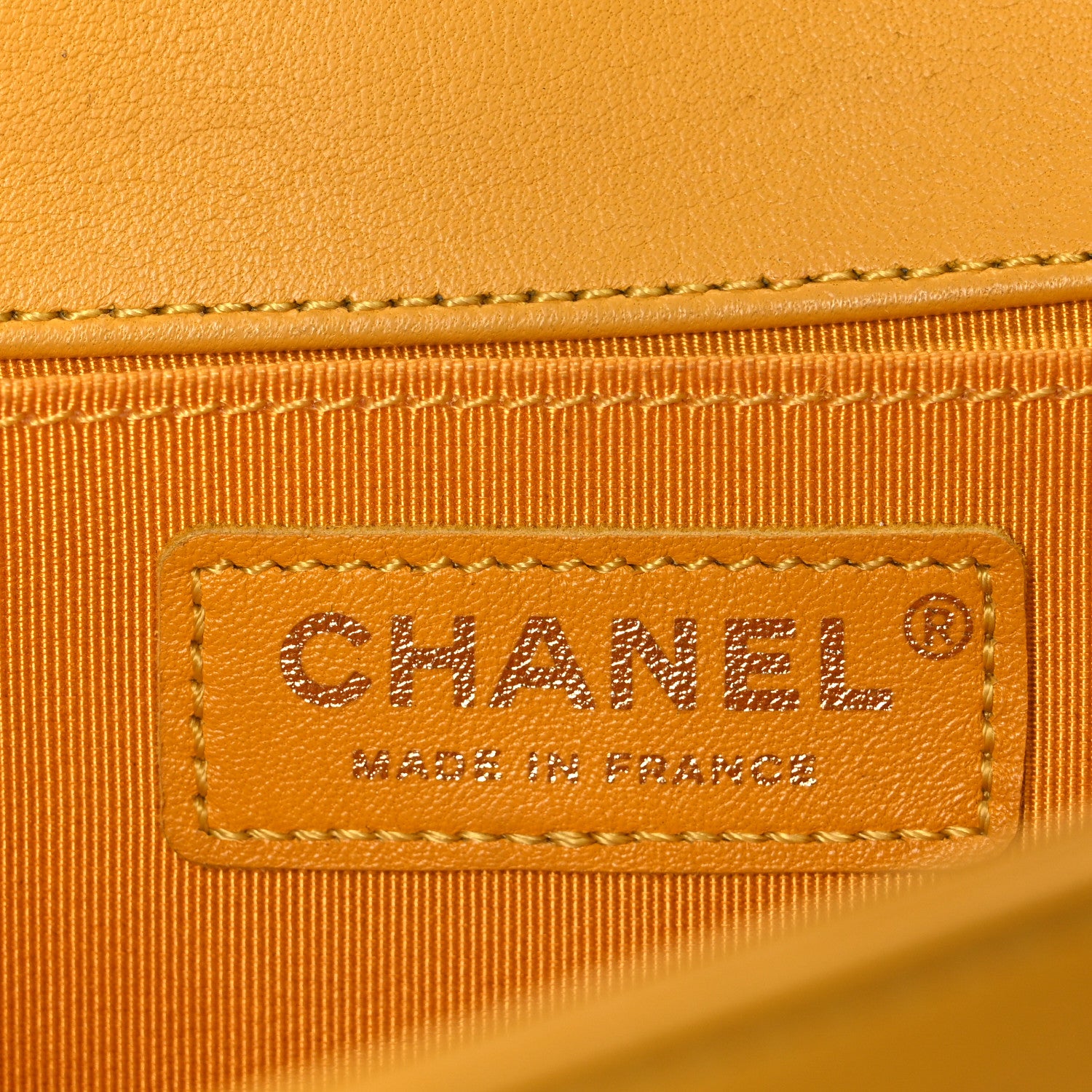 Chanel Lambskin Quilted Medium Boy Flap Yellow 6 of 10