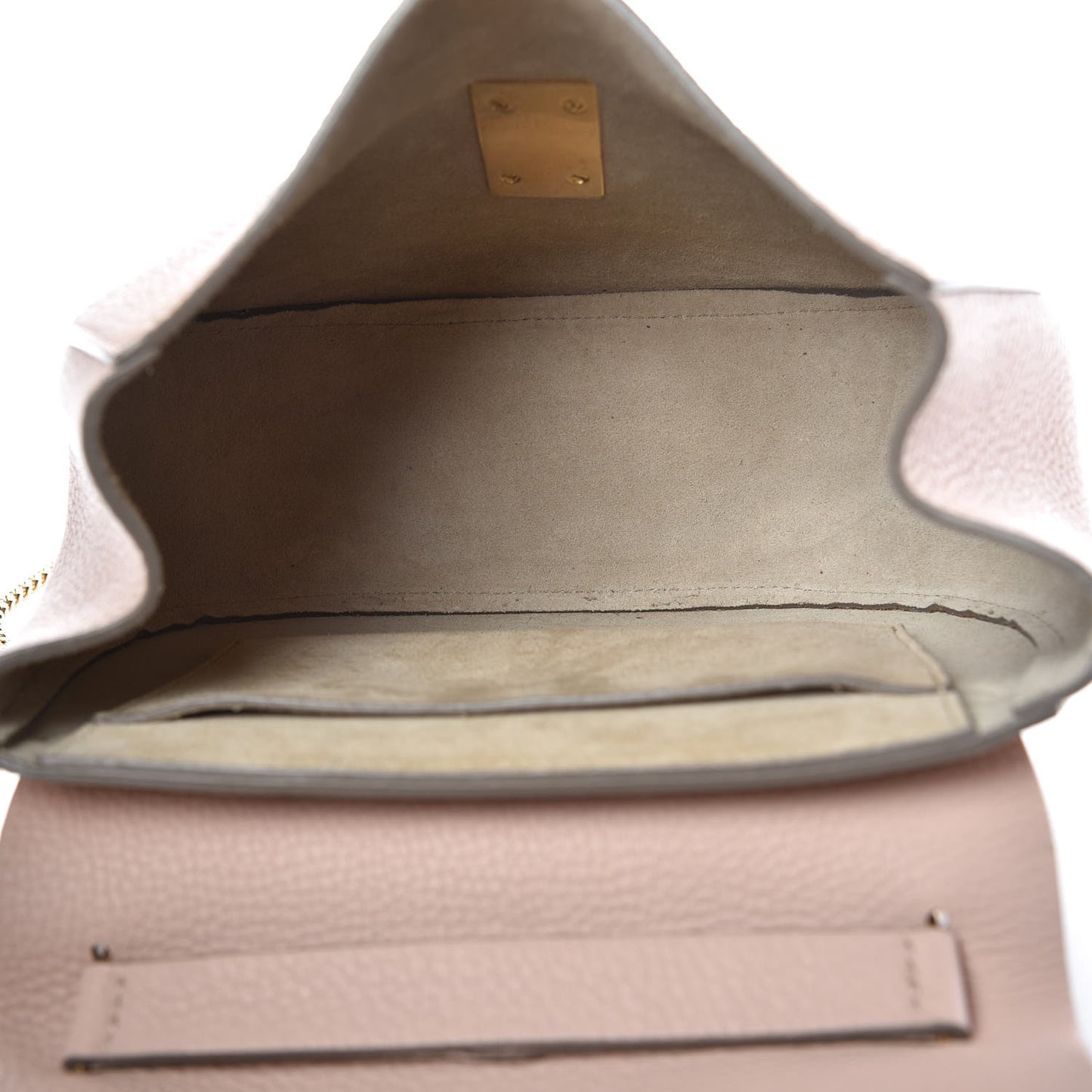 Grained Lambskin Drew Shoulder Bag Cement Pink