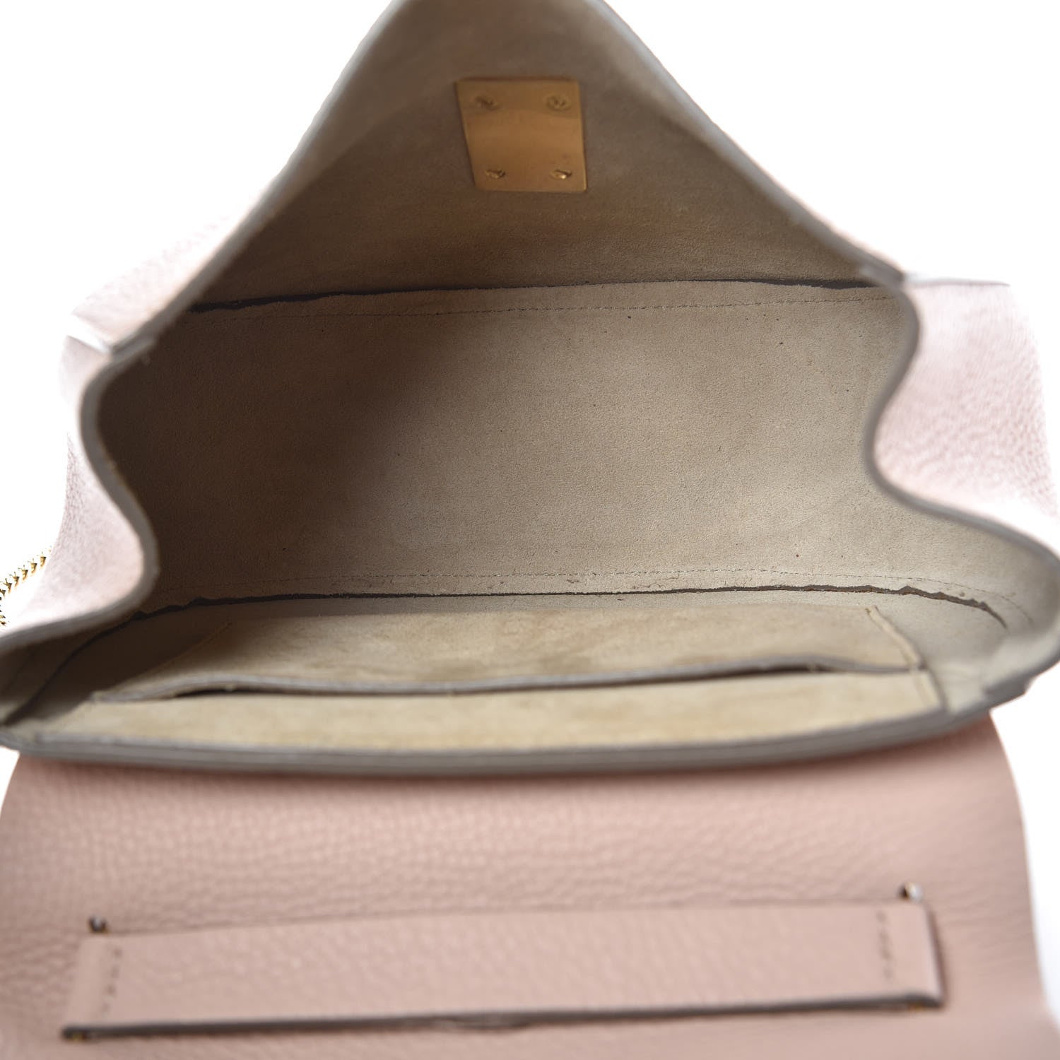 Chloe Grained Lambskin Drew Shoulder Bag Cement Pink 5 of 8