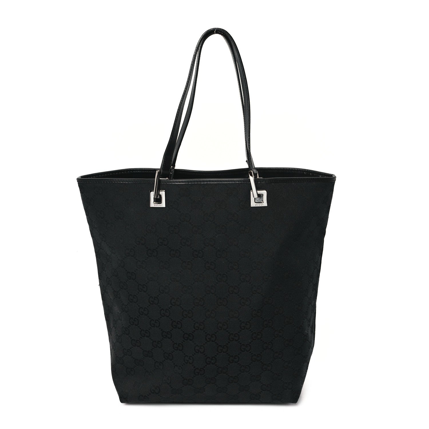 Gucci Monogram Bucket Tote Black 1 of 12