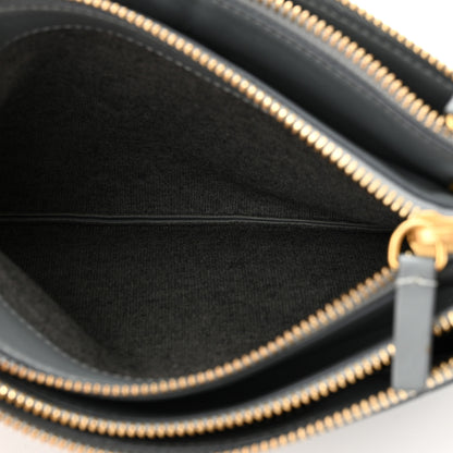 Celine Lambskin Small Trio Crossbody Bag Smoke 6 of 13
