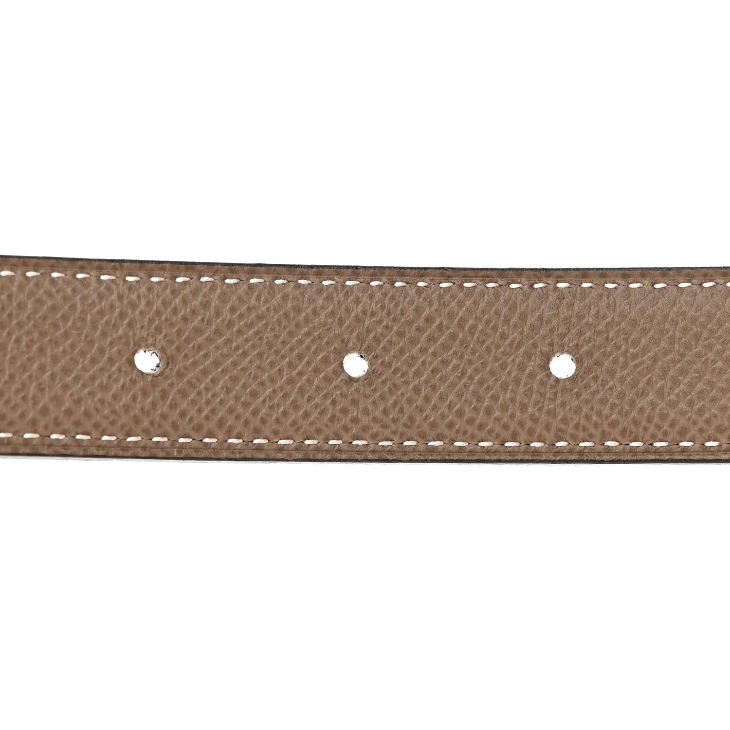 Hermes Swift Epsom 24mm Belt Strap 75 30 Black Etoupe 3 of 6