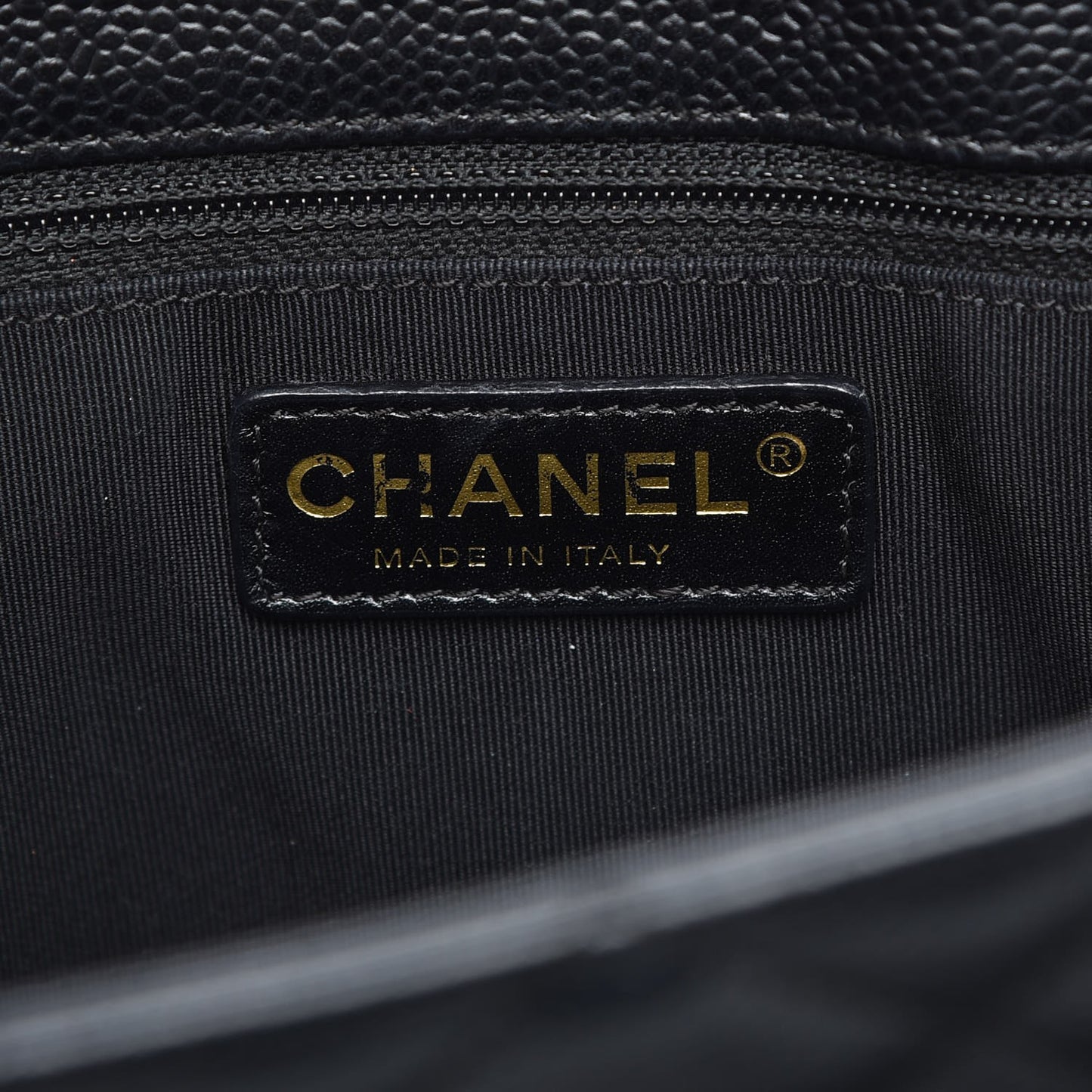 Caviar Quilted Grand Shopping Tote GST Black
