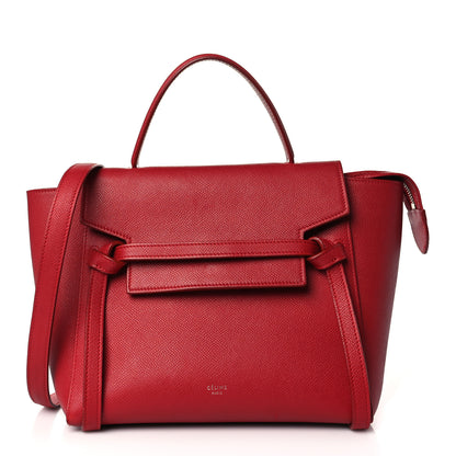 Celine Baby Grained Calfskin Micro Belt Bag Coquelicot 1 of 11