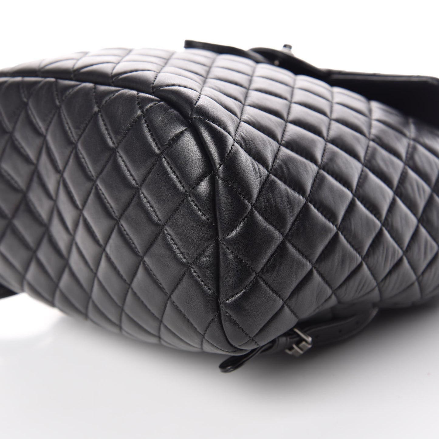 Lambskin Quilted Large Urban Spirit Backpack Black