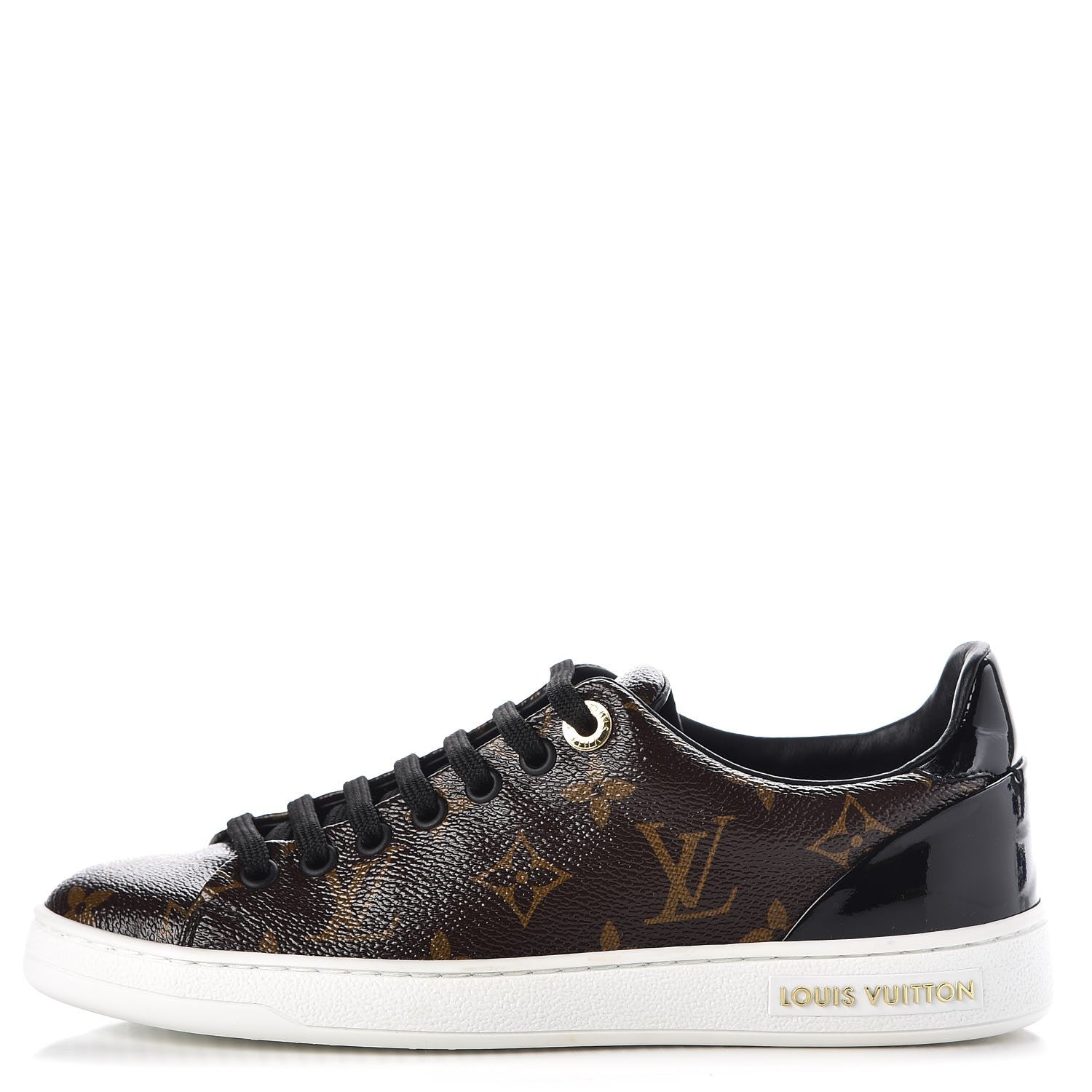 Louis Vuitton Patent Monogram Frontrow Sneakers 36 1 of 10