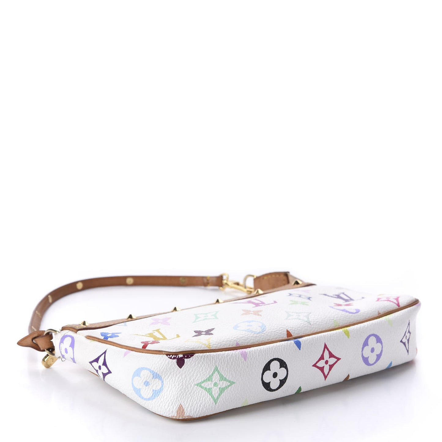 Monogram Multicolor Pochette Accessories White
