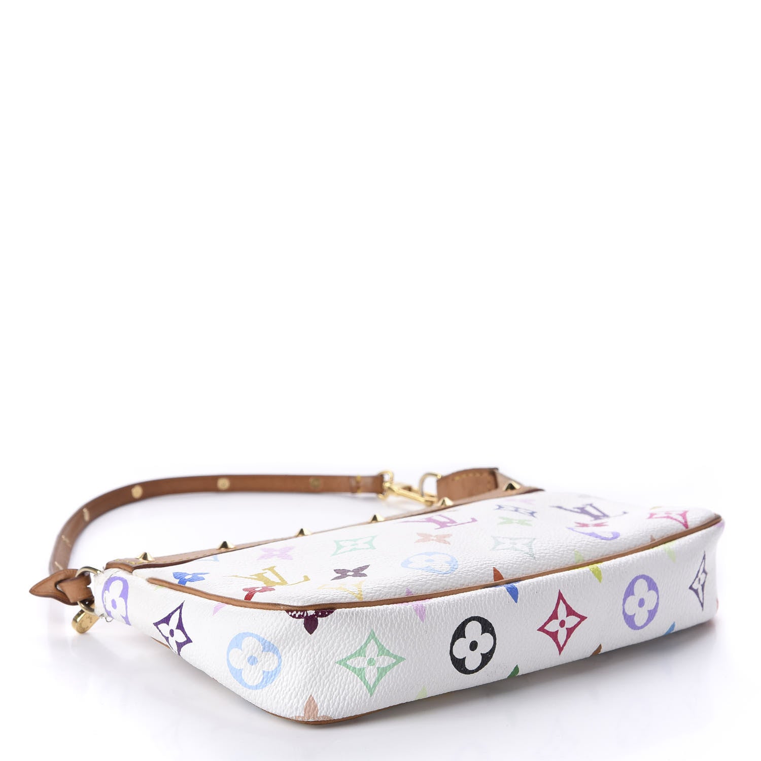 Louis Vuitton Monogram Multicolor Pochette Accessories White 4 of 13