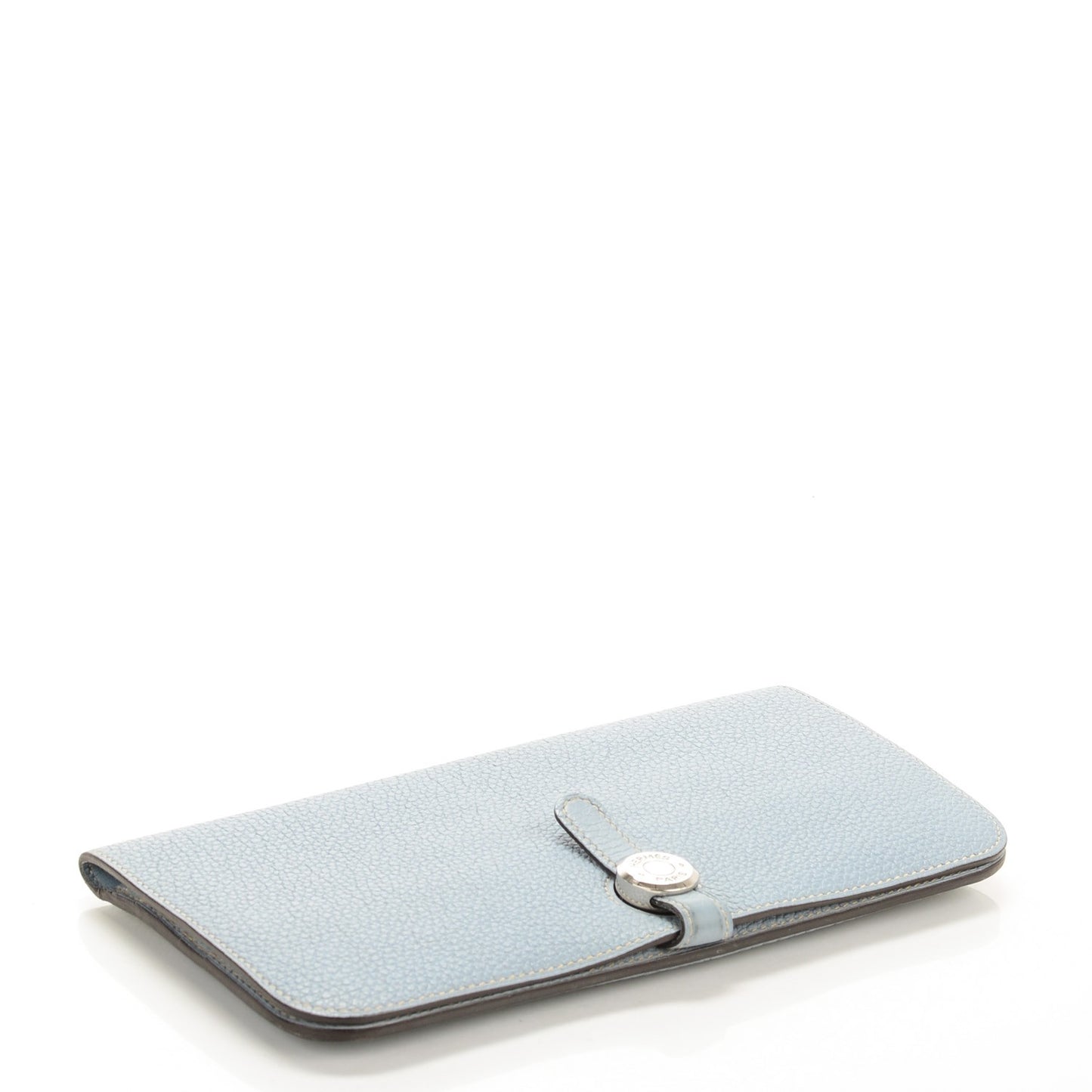 Togo Dogon Recto Verso Wallet Bleu Lin