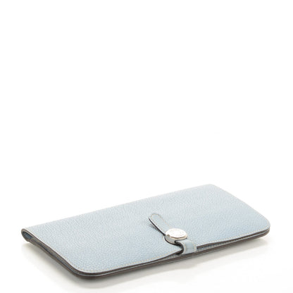 Hermes Togo Dogon Recto Verso Wallet Bleu Lin 6 of 11