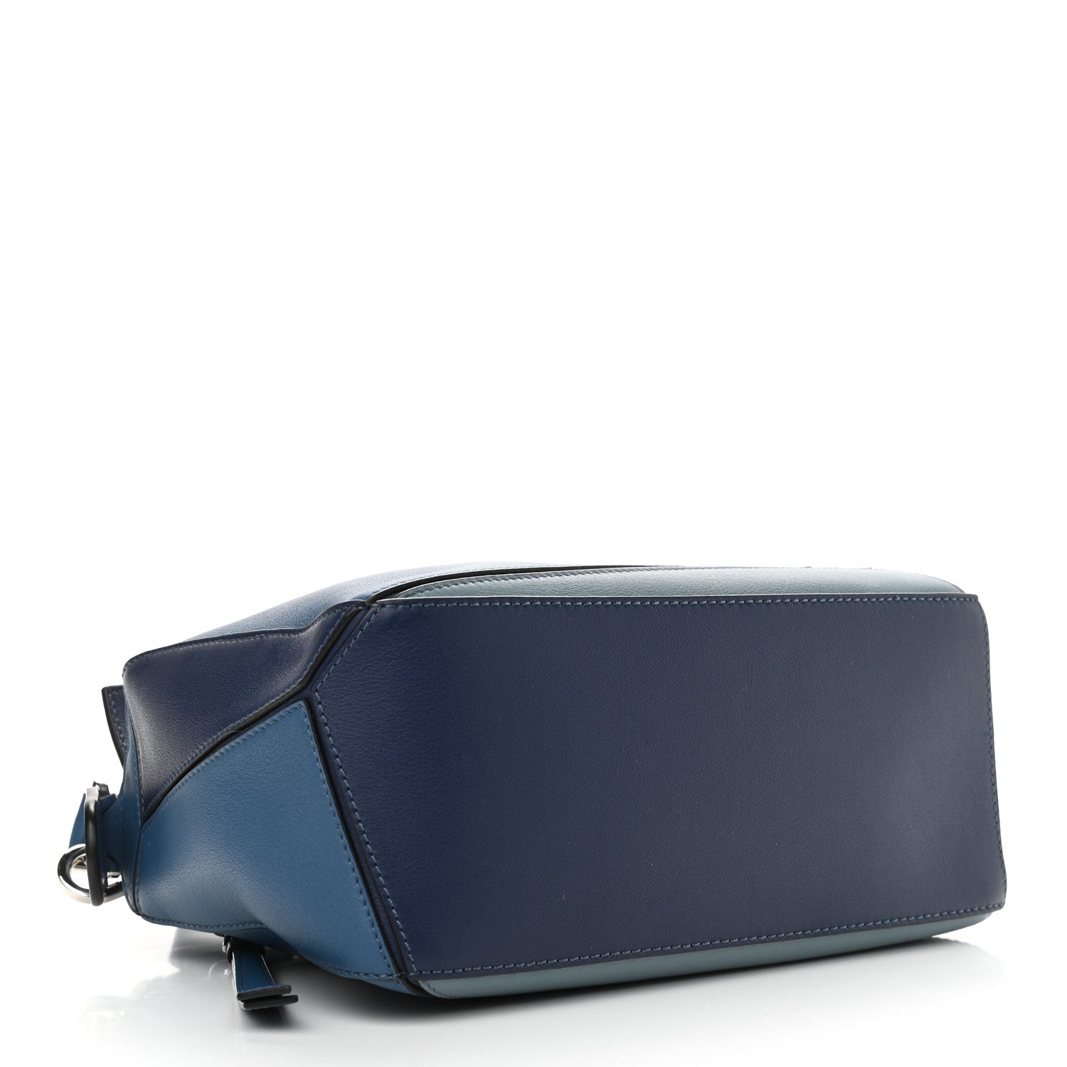 Loewe Calfskin Small Puzzle Bag Marine Stone Steel Blue 4 of 10