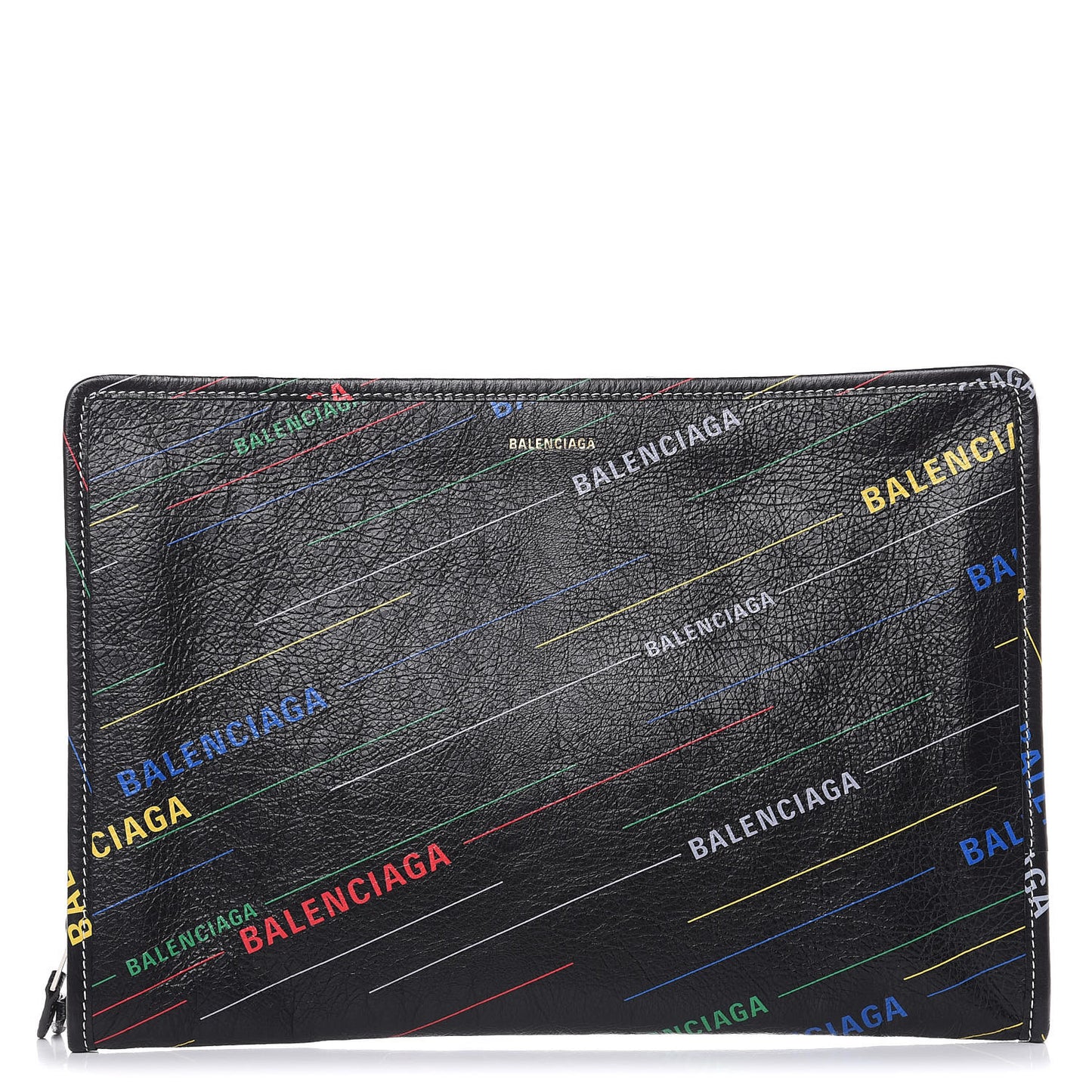 Agneau Arena Logo Multicolor Print Bazar Pouch Black Multicolor