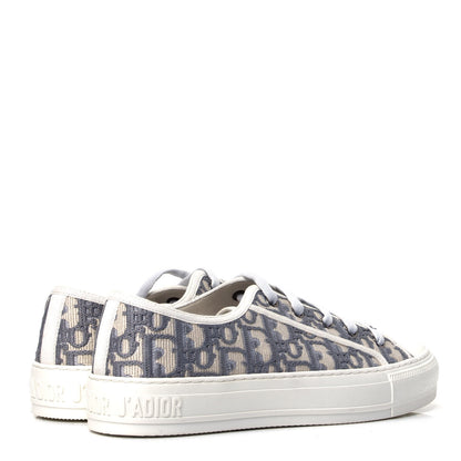 Christian Dior Canvas Oblique Walk'N'Dior Low Top Sneakers 38 Grey Stone 3 of 6