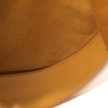 Celine Crisped Calfskin Medium Hobo Bag Saffron 13 of 16