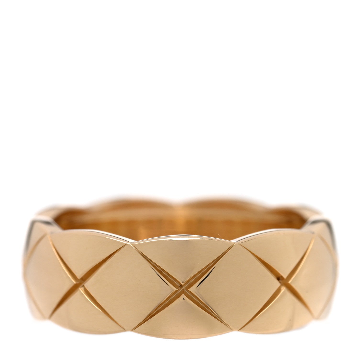 Chanel 18K Yellow Gold Small Coco Crush Ring 53 6.5 3 of 5