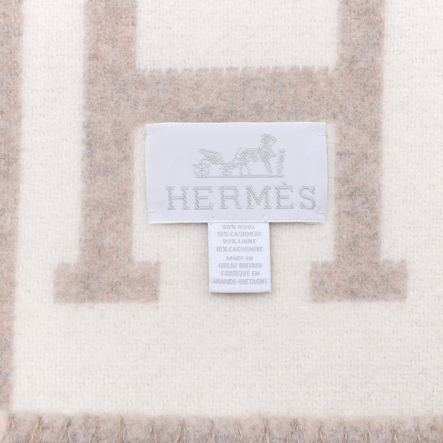 Wool Cashmere Avalon III Blanket Coco Camomille