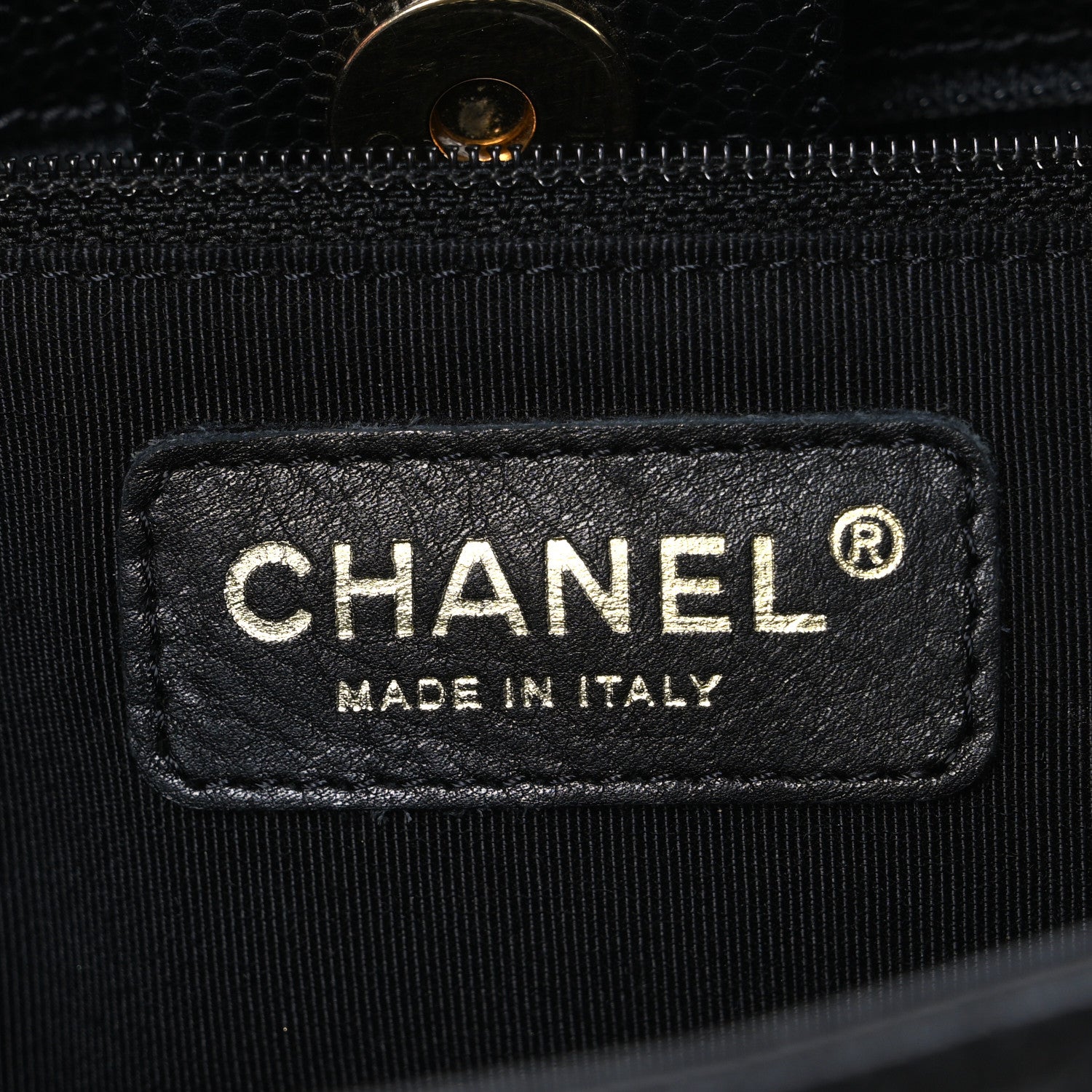 Chanel Caviar Quilted Petit Shopping Tote PST Black 6 of 11
