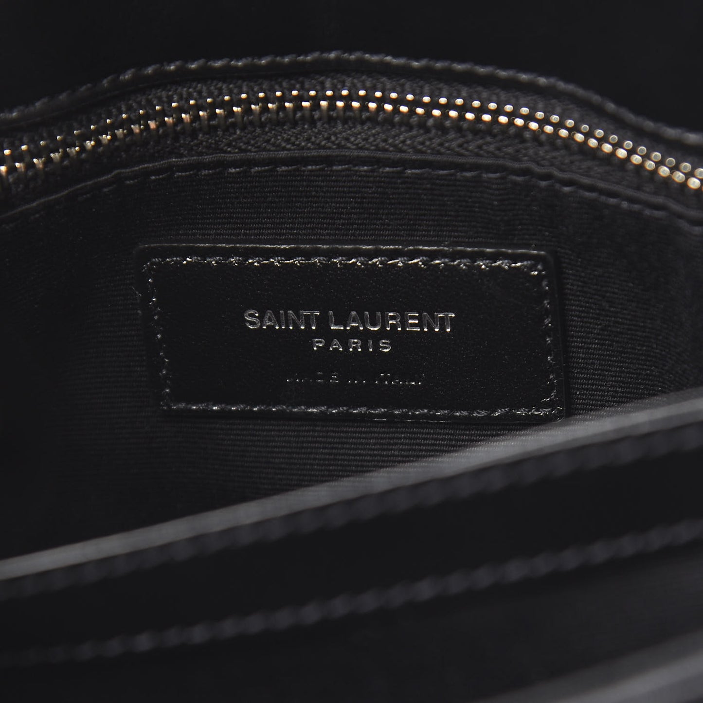 Calfskin Y Quilted Monogram Toy Loulou Crossbody Bag Black