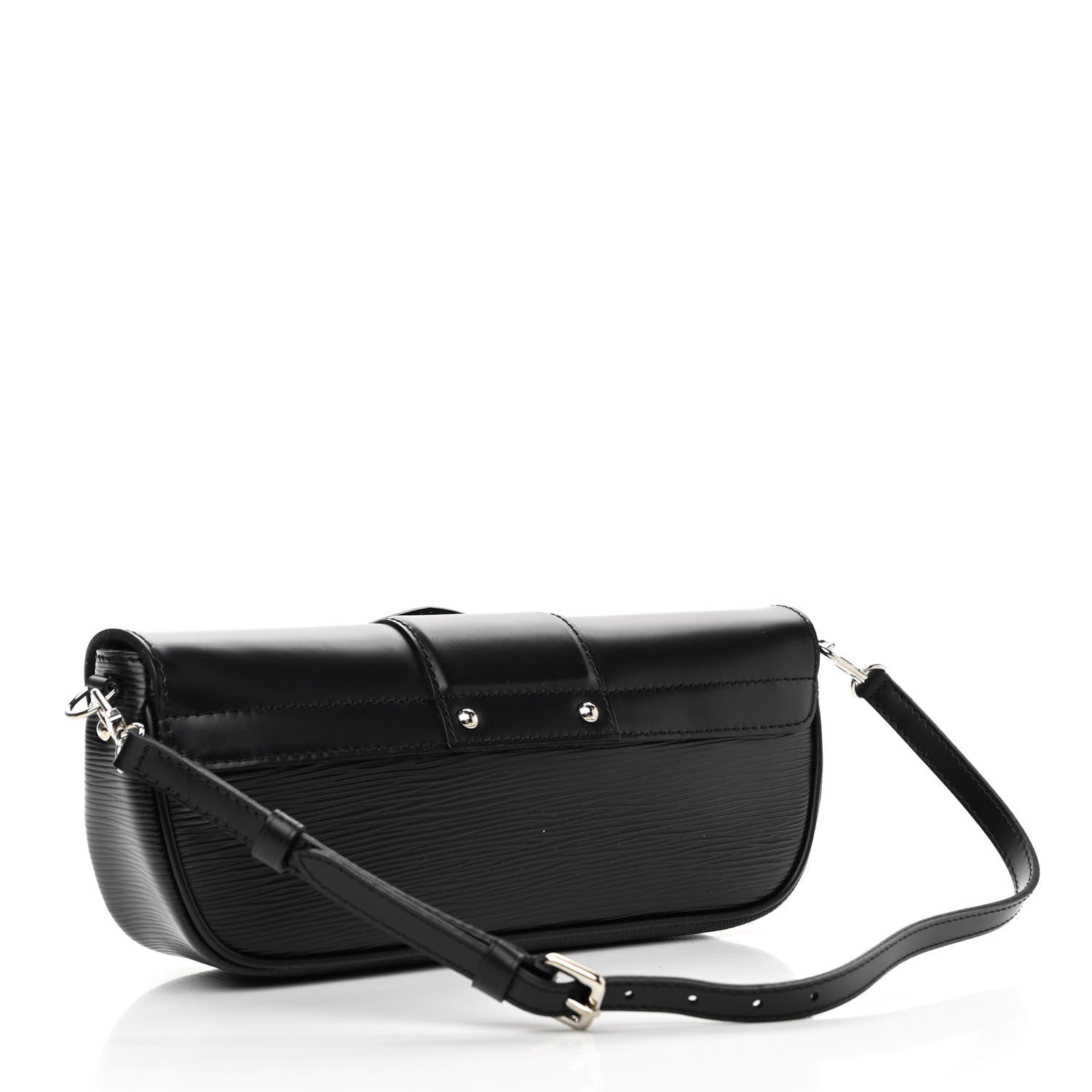 Louis Vuitton Epi Montaigne Clutch Black 3 of 9