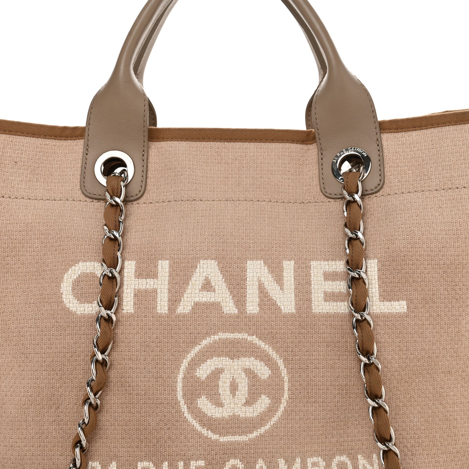 Chanel Canvas Large Deauville Tote 8 of 13