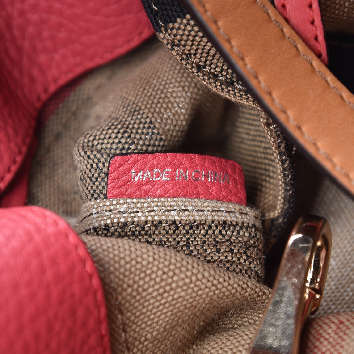 Burberry Grainy Calfskin Canvas Mega Check Medium Ashby Tassel Hobo Pink Azalea 7 of 11