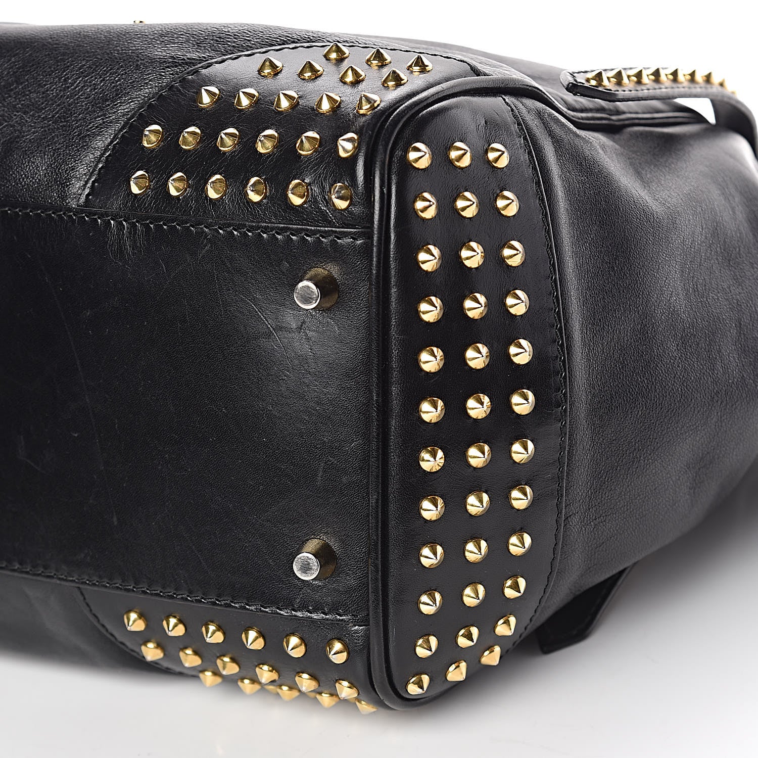 Burberry Lambskin Bridle Studs Small Canterbury Tote Black 12 of 16