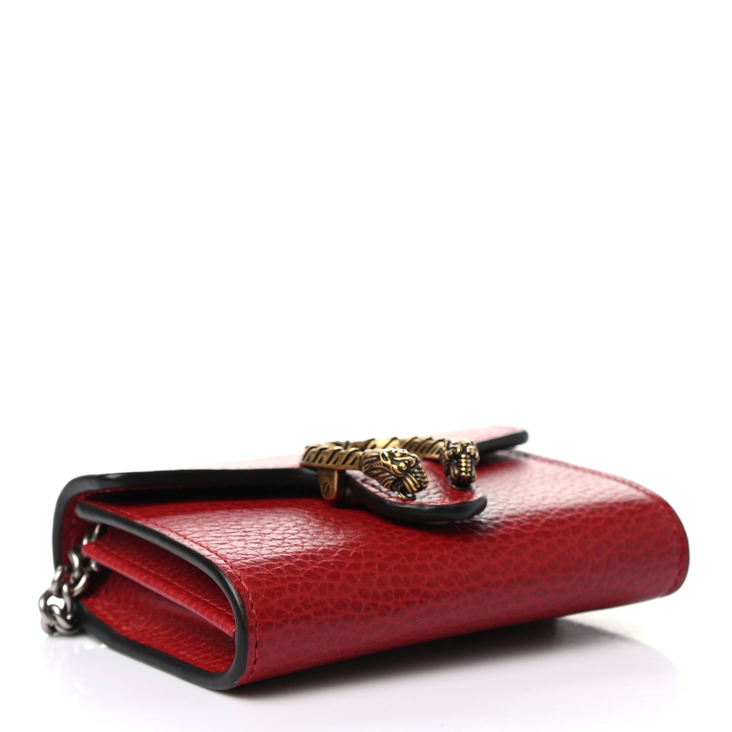 Calfskin Dionysus Coin Purse Hibiscus Red