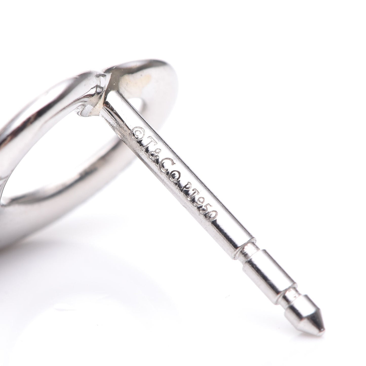 Platinum Elsa Peretti Open Heart Earrings