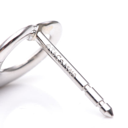 Tiffany Platinum Elsa Peretti Open Heart Earrings 5 of 6